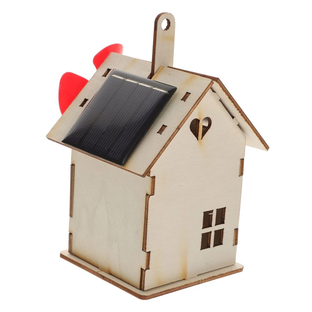 COOLHIYA Educational Solar Assemble DIY Science Experiment Kit for Boys and Safe Solar Powered Small House Building Material Science Study and Observation Skill Development