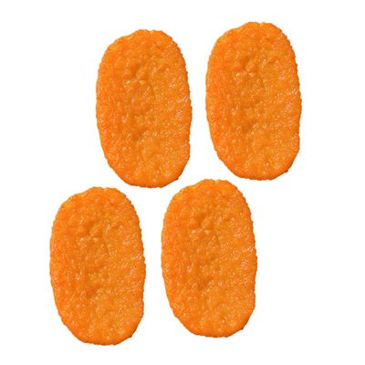 BCOATH 4pcs Realistic Cooked Food Props Fake Fried Crispy Potato Cakes for Pretend Play Kitchen Roleplaying Store Display Decoration