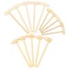 HAKIDZEL 15pcs Mini Wooden Mallets with Ergonomic Handles Safe Small Wood Hammers for Hammer for Boy Girl Play and Golden Egg Cracking Activities view 1