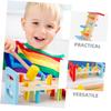 KOMBIUDA 2Pcs Pounding and Hammering for Interactive Whack Game Playthings for Motor Skill Development Fine Hand Dexterity Educational Hammer Bench for Ages view 3