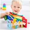 KOMBIUDA 2Pcs Pounding and Hammering for Interactive Whack Game Playthings for Motor Skill Development Fine Hand Dexterity Educational Hammer Bench for Ages view 4