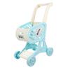 COOLHIYA Simulated Supermarket Cart for Blue S Shopping Trolley with Smooth Edges Educational Walking Helper and Role Play for Preschoolers view 1