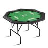 PeakPursuit Octagon Poker Table with Collapsible Legs, Blackjack Gaming Tables for 8 Players, Casino Leisure Table with Water-Resistant Cushioned Rail view 1