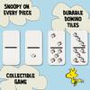 AQUARIUS Peanuts Family Double 6 Dominoes Game Snoopy & Friends Classic Domino Set for Kids and Adults 28 Durable Tiles, Officially Licensed Peanuts Merchandise, Fun Family Game Night Activity view 2