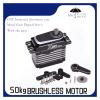 50KG High Torque High Pressure CNC Aluminum Shell Metal Gear Brushless Waterproof 1/8 Scale Large Model Servo view 2
