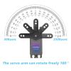42KG PWM brushless servo high Voltage Metal Gear Digital servo Suitable for 1/8 1/10 Scale servo Motor(42kgBLS 357 Degree) view 3