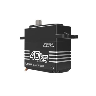 40KG PWM Coreless Servo High Voltage Metal Gear Digital Servo Suitable for 1/8 1/10 Scale Servo Motor(40kgCLS 360 Degree)