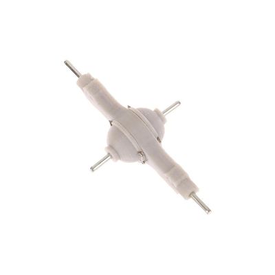 1/32 RC Car Front Middle Era Axle Modified Parts DIY Metal Gear Accessories Compatible with 1 2 3 Piece Axle Bridge Sets(Middle Bridge)