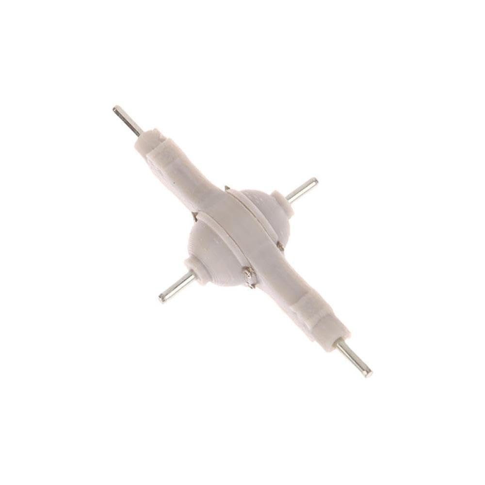 1/32 RC Car Front Middle Era Axle Modified Parts DIY Metal Gear Accessories Compatible with 1 2 3 Piece Axle Bridge Sets(Middle Bridge)