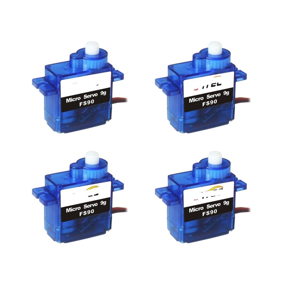 4pcs FS90 servo 9g 6V 1.5kg.cm Simulated 360 Degree Plastic Gear Simulated servo