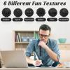 Silicone Magnetic Balls, Fidget Toys for Adults & Teens, 6PCS Stress Balls Fidget Toy, Quiet Magnet Desk Fidgets with Textured, ADHD Anxiety Relief Items, Fun Stocking Suffers Gifts (Black) view 3