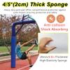 7ft Column Cover for Basement Poles - Heavy-Duty Padding Wrap for Playground, Gym Equipment & Basketball Hoops - Fits 2-10" Diameter Rods - Green Post Pad view 2