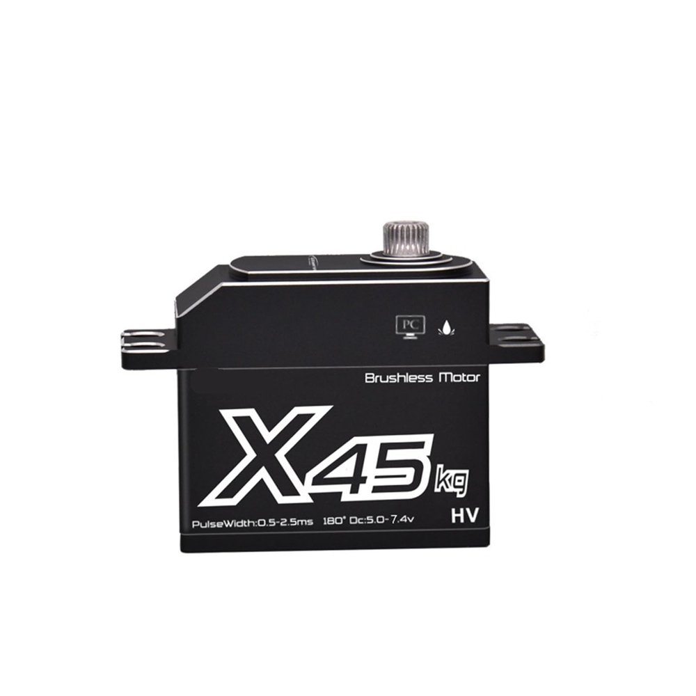 High Torque brushless 45KG servo high Speed CNC Aluminum Shell Full Metal Gear Cover Waterproof