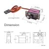 1pcs Servo Motor Metal Gear Simulation Remote Control Servo Motor 180 360 view 2