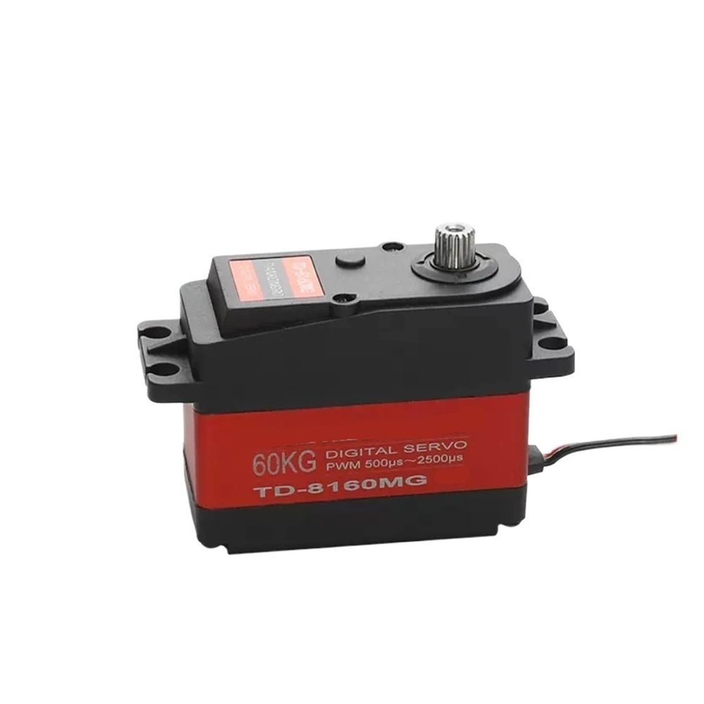 60KG TD-8160MG high Torque semi-Metal Digital servo Motor 90/180/270/360 Degree Angle controllable(180 Degree)