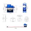 30pcs FS90R Servo Motor 360 Degree Continuous Motor Rotation view 2