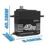 40KG PWM Servo High Voltage Metal Gear Digital Servo Motor(40kgMG 270 Degree) view 3