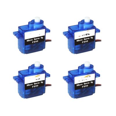 4pcs FS90 servo 9g 6V 1.5kg.cm Simulated 360 Degree Plastic Gear Simulated servo
