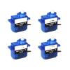 4pcs FS90 servo 9g 6V 1.5kg.cm Simulated 360 Degree Plastic Gear Simulated servo view 1