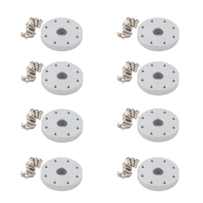 25T Metal Round servo Bracket with 4 Sets of M2.5 * 6 Nuts, Suitable for DS5160 60KG servo Motor(8pcs)