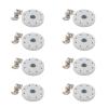 25T Metal Round servo Bracket with 4 Sets of M2.5 * 6 Nuts, Suitable for DS5160 60KG servo Motor(8pcs) view 1