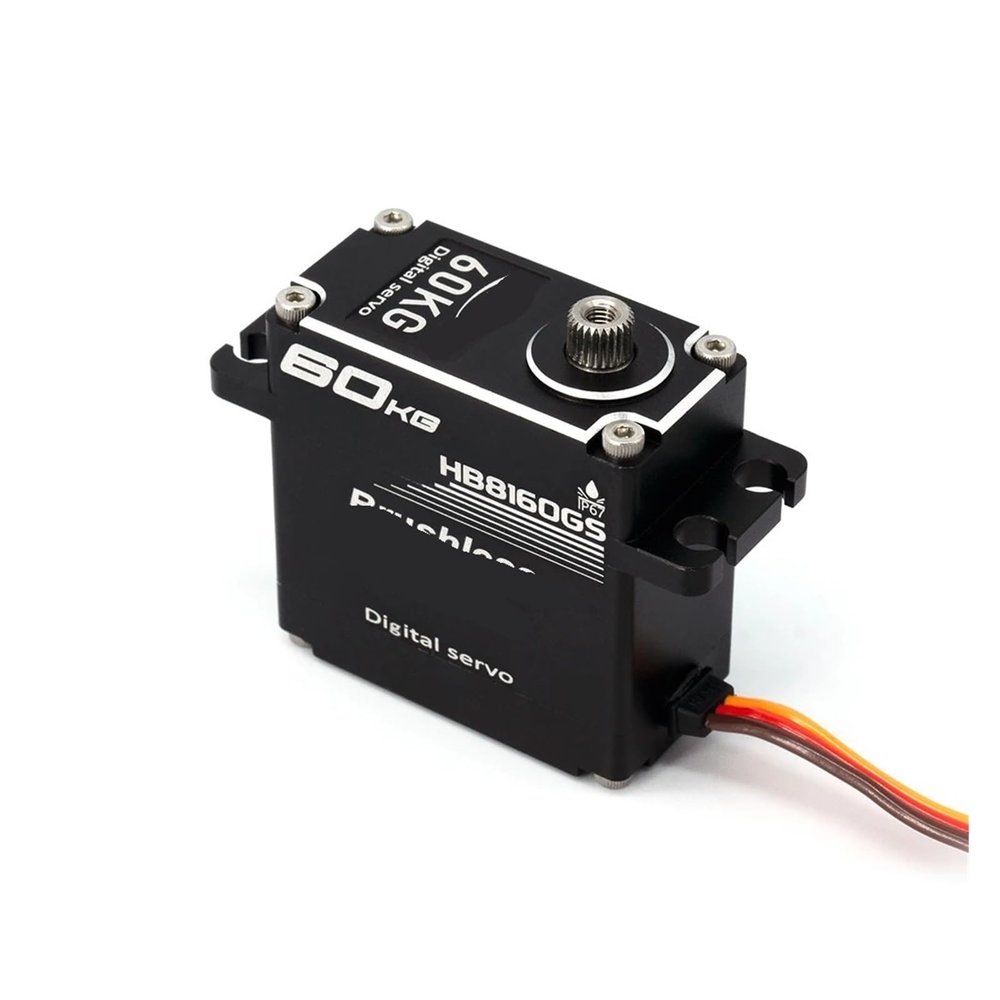 60KG Digital Servo Motor 14V Metal Gear Waterproof Brushless Remote Control Steering Servo(360)
