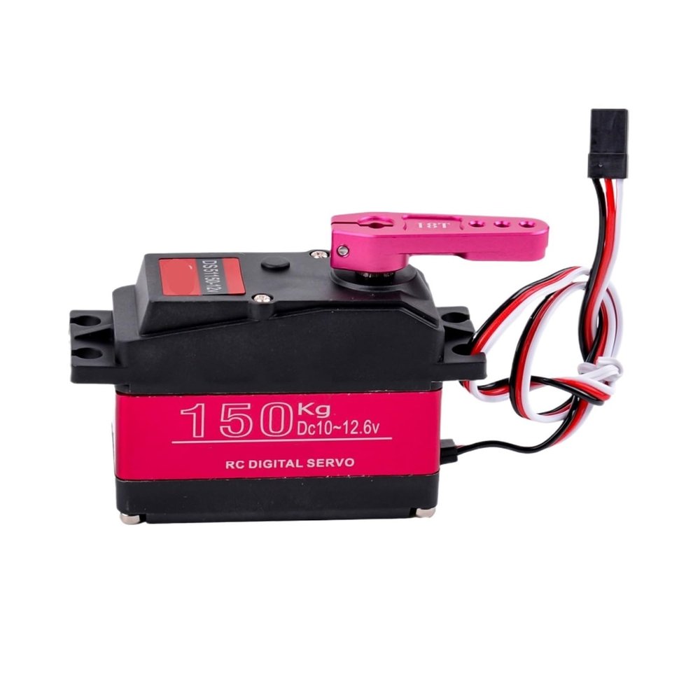 150KG 12V DS51150 Digital Metal Servo 180/270 Degree Waterproof IP66 with 25T Servo Arm(DS51150-180)