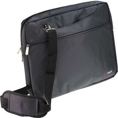 Navitech Black Sleek Water Resistant Travel Bag - Compatible with LeapFrog LeapPad 3 Learning Tablet
