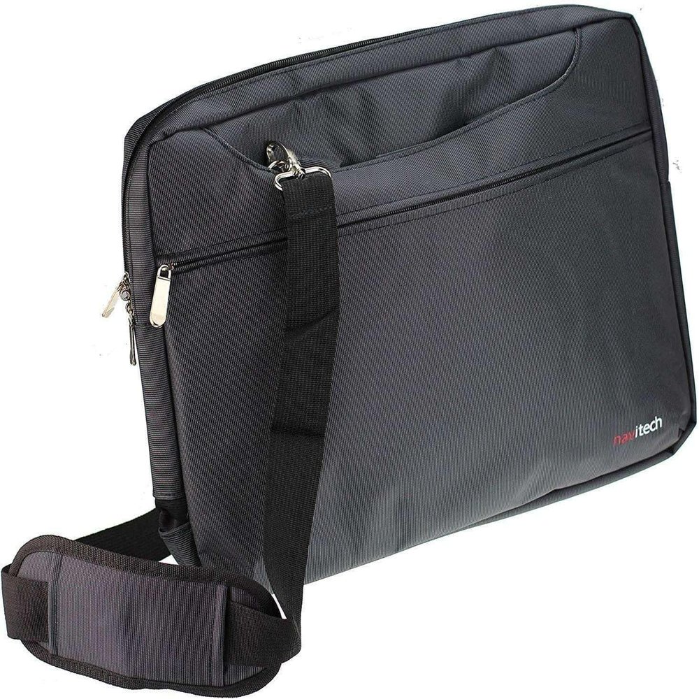 Navitech Black Sleek Water Resistant Travel Bag - Compatible with LeapFrog LeapPad 3 Learning Tablet