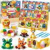 Air Dry Clay for Kids Modeling Clay Kit, 12 Boxes Model Magic Arts and Crafts for Kids with Tools & Tutorial, Non-Sticky, 3-12+ Years Boy Girl Birthday Gift, Animal Themed Party Favors Classroom Prize view 1