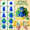 Air Dry Clay for Kids Modeling Clay Kit, 12 Boxes Model Magic Arts and Crafts for Kids with Tools & Tutorial, Non-Sticky, 3-12+ Years Boy Girl Birthday Gift, Animal Themed Party Favors Classroom Prize view 4