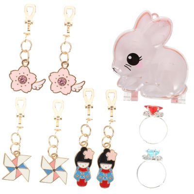 ZHZJQE Ornaments 1 Set Children's Ear Girl Decor Girls Jewelry Kid Suit for Kids Trendy Clip Cute Fake Earrings Plastic Ornaments