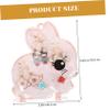 ZHZJQE Ornaments 1 Set Children's Ear Girl Decor Girls Jewelry Kid Suit for Kids Trendy Clip Cute Fake Earrings Plastic Ornaments view 2