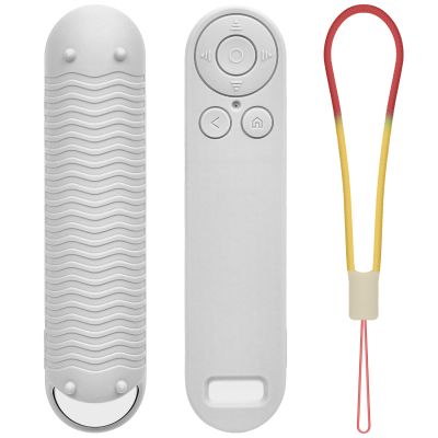 Silicon Cover for Nex Playground Game System Remote, Anti-Slip Shockproof Sleeve with 4 Pillars for Secure Placement, Dust & Water Resistant Protective Case with Lanyard-Grey