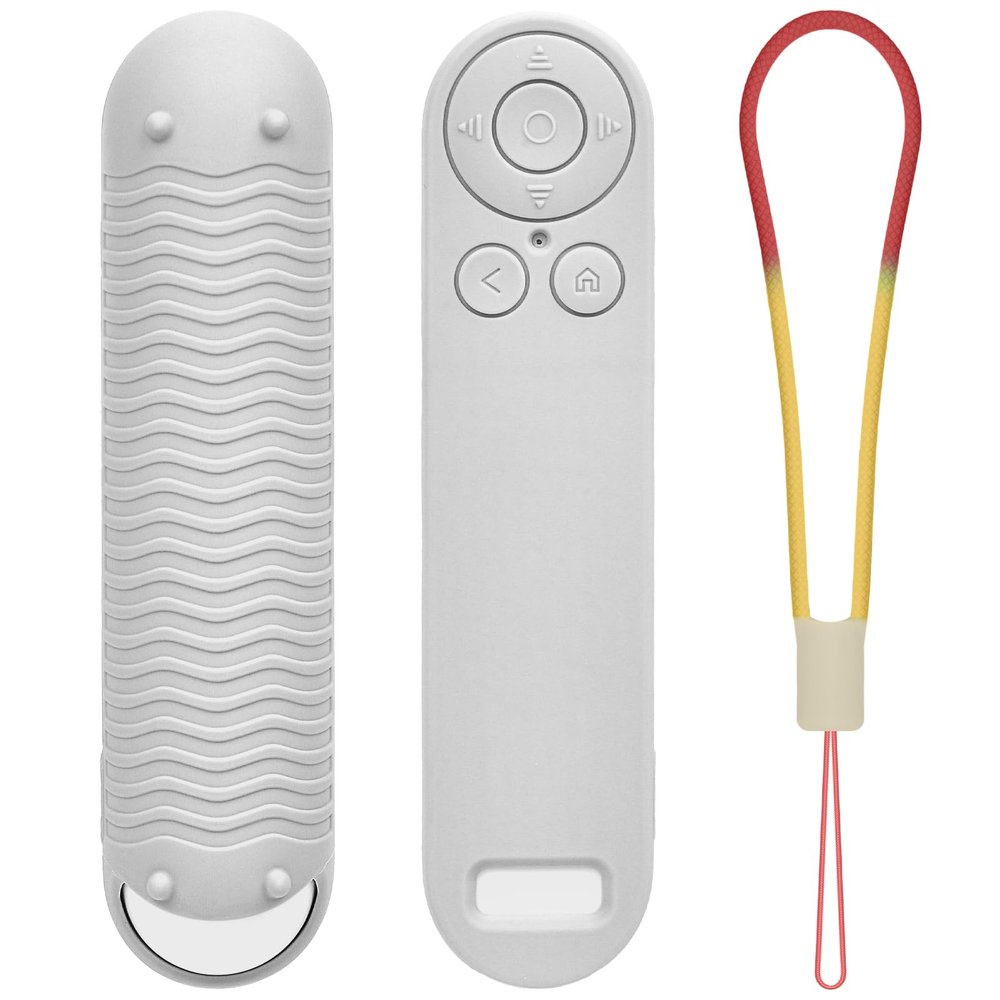 Silicon Cover for Nex Playground Game System Remote, Anti-Slip Shockproof Sleeve with 4 Pillars for Secure Placement, Dust & Water Resistant Protective Case with Lanyard-Grey