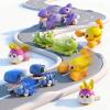 bessome Wind Up Crawling Baby Toys Set, Cute Animal Push and Go Car Toys for 18 Months, Montessori Early Learning Toys for Boys & Girls 2 3 4 Years Old, Hand-Eye Coordination & Crawling Training Gift view 2