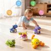 bessome Wind Up Crawling Baby Toys Set, Cute Animal Push and Go Car Toys for 18 Months, Montessori Early Learning Toys for Boys & Girls 2 3 4 Years Old, Hand-Eye Coordination & Crawling Training Gift view 3