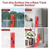 20 Ft Flexible Race Track Toys, Flex Race Car Ramp Track with 4 Race Cars & Suction Cups Rolls Up Portable DIY Race Track Anti Gravity Car Track Set,Kids Racecar Track Toy(Red) view 2
