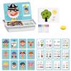 PolishWiz Magnetic Dress-Up Puzzle Book for Kids, Creative Magnetic Face & Outfit Game, Educational Travel Toy for Toddlers 3-6 (Expression Changing Show) view 1