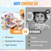 PolishWiz Magnetic Dress-Up Puzzle Book for Kids, Creative Magnetic Face & Outfit Game, Educational Travel Toy for Toddlers 3-6 (Children's Zoo) view 4