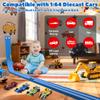 15 Ft Flexible Race Car Track for Kids, Double-Sided Racetrack with Suction Cups, Race Car Ramp Track & Compatible 1:64 Diecast Cars,Portable Roll Up Track Toy,Gift for Boys Girls Ages 3-5 5-7 view 2