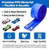 15 Ft Flexible Race Car Track for Kids, Double-Sided Racetrack with Suction Cups, Race Car Ramp Track & Compatible 1:64 Diecast Cars,Portable Roll Up Track Toy,Gift for Boys Girls Ages 3-5 5-7 view 4