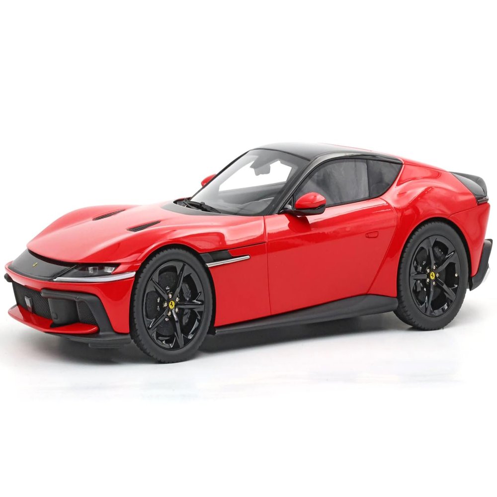 12Cilindri Rosso Corsa Red with Black Top with Display CASE Limited Edition to 200 Pieces Worldwide 1/18 Model Car by BBR P18248A