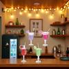 4-Piece 1:12 Scale Mini Bar Set - Hyper-Realistic Resin Wine & Cocktail Bottles for Dollhouse Kitchens, Architectural Models & Photography Props view 4