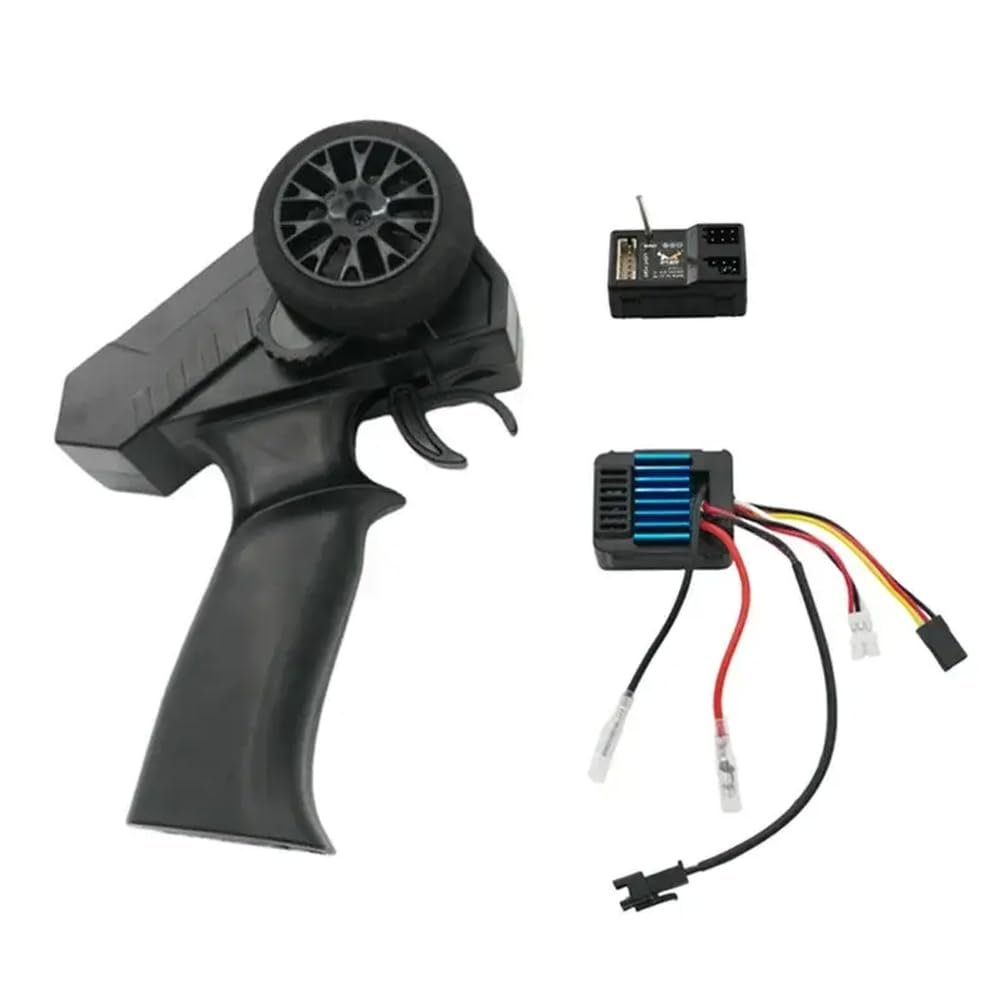 2CH 2.4G Transmitter Remote Control Receiver 50A ESC Compatible with RC Car Models MN111 MN MN99S MN78 MN86 MN128 C14 C24 C54 B14 B16 B36(1 Set)