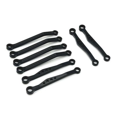 C64 C64-1 Metal Chassis Link Rod Pull Rod Set 1 16 RC Car Replacement Parts Accessories Compatible with RC Car Models C64 C64-1 (Black)