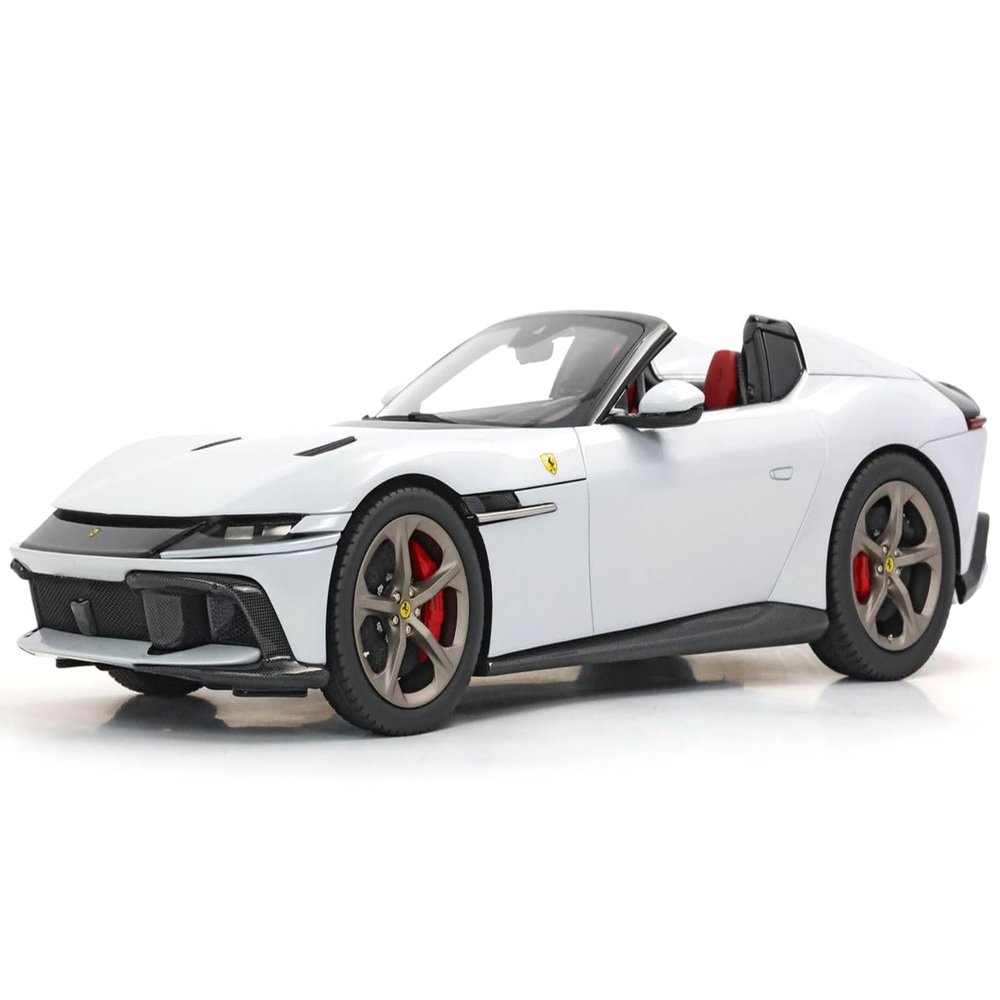 12Cilindri Spider Bianco Artico (Artic White) Limited Edition to 40 Pieces Worldwide 1/18 Model Car by BBR P18251B