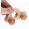 BRIGHTFUFU Wooden Car Smooth Hand Grip Push for Newborns Educational Beech Wood with Movable Wheels and Teething Relief view 3