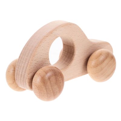 CIMAXIC Wooden Push Car Grasping Educational with Smooth Rounded Edges Lightweight and Safe for Newborns and Easy Grip Handheld for Early Development