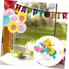 COOLHIYA 32Pcs Donut Latex Balloons Cartoon Donut Party Decorations for Birthday Shower and Sweet One Celebration Self-seal Balloons for Festive Fun view 4
